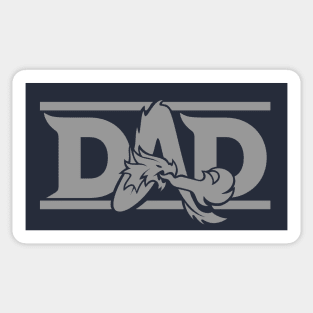 D&D Dad (gray) Sticker